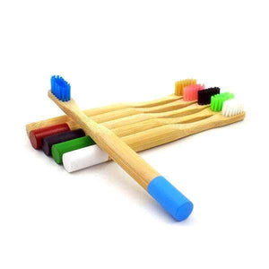 Brosse à dents en bambou modèle enfant 6 couleurs | Novela-Global.com