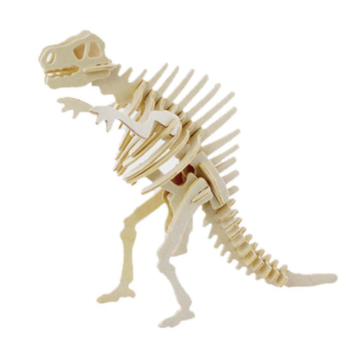 Puzzle 3D squelette de dinosaure en bois | Novela-Global.fr